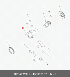 ФИЛЬТР КПП ДЛЯ А/М ТОРГОВОЙ МАРКИ TANK МОДЕЛИ TANK 500 150300107 150300107 GWM