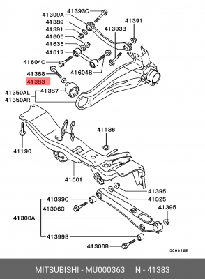 ШАЙБА МЕТАЛЛИЧЕСКАЯ MU000363 MU000363 MITSUBISHI