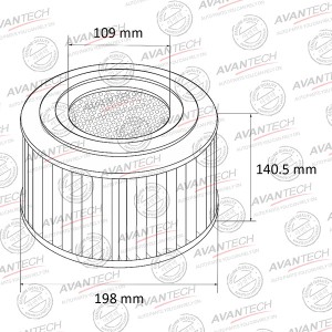 Фильтр воздушный Avantech AF0145 AVANTECH