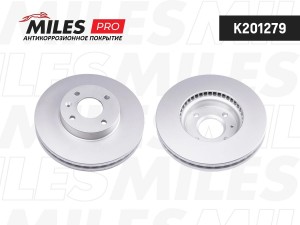 Диск тормозной (серия PRO с антикоррозионным покрытием) CHEVROLET AVEO 11-/COBAL K201279 MILES