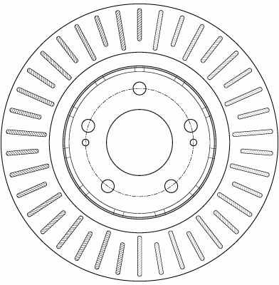 Диск тормозной передний MITSUBISHI OUTLANDER II-III, PEUGEOT 4007 DF6174 DF6174 TRW
