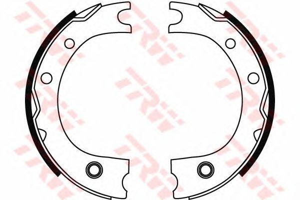Колодки барабанные TOYOTA LAND CRUISER 70, 100, LEXUS LX470 GS8716 GS8716 TRW