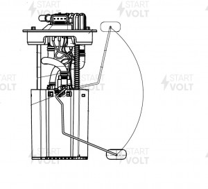 Модуль топливного насоса для а/м Chery Fora (06-) 2.0i (SFM 2717) SFM 2717 START VOLT