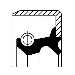 Сальник MAZDA 323 (85-91) ступицы задней (40х54х8мм) CORTECO 19016499B CORTECO