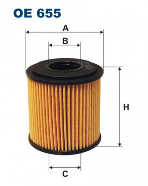 фильтр масляный! Smart 0.6i 97> OE655 FILTRON