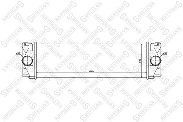 интеркулер!\ MB Sprinter 2.2CDi 06> 10-40206-SX STELLOX