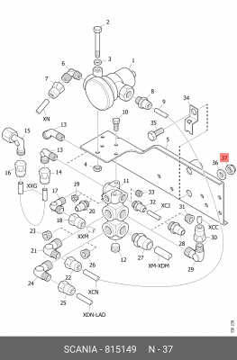 Гайка 815149 SCANIA