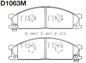 Замена на D1063MH Колодки тормозные дисковые пер. NISSAN TERRANO-REGULUSMISTRAL  D1063M MK KASHIYAMA