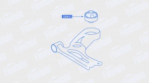 Сайлентблок рычага передней подвески, задний Chevrolet Aveo, Cobalt SB892 SB892 FINWHALE