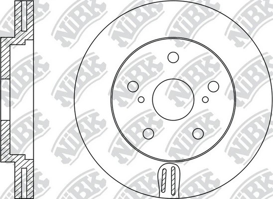 Диск тормозной TOYOTA CAMRY (V40) 06-11/RAV 4 05- передний D296мм RN1241 RN1241 NIBK