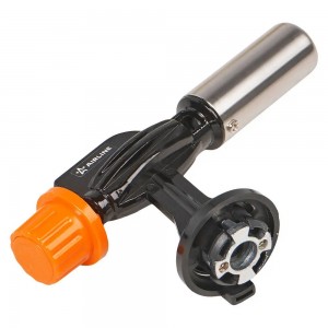 Горелка газовая на цанговый баллон, пьeзоподжиг, сопло D22*55мм, с керамикой, ме ADGT005 AIRLINE