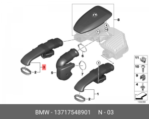 13717548901 гофрированный кожух ! \BMW X5 E70 13717548901 BMW