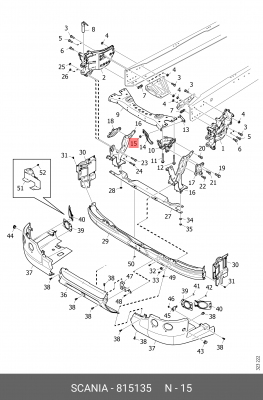 Гайка 815135 SCANIA