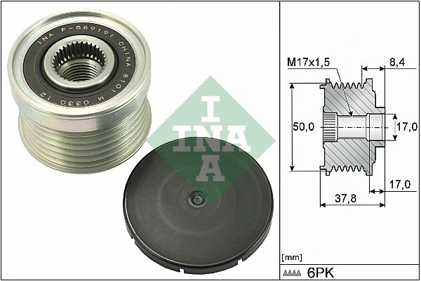 Шкив обгонный 535029210 INA