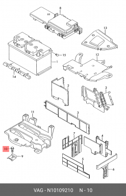 Болт VW AUDI OE N 101 092 10 VAG