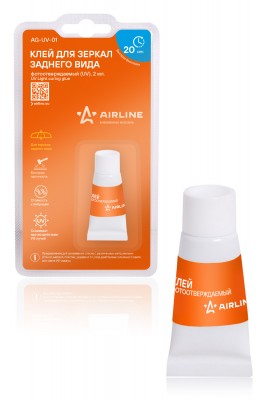 Клей для зеркал заднего вида "AIRLINE" (2 мл) (фотоотверждаемый UV) AG-UV-01 AIRLINE