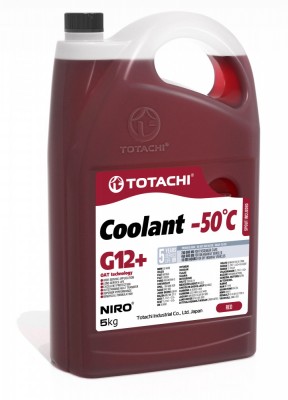 Антифриз TOTACHI NIRO COOLANT Red -50C G12+ 5кг 44805 44805 TOTACHI