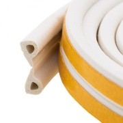 Уплотнитель самоклеящийся резиновый 9.0ммх5.5ммх6м белый СИБРТЕХ 88913 SIBRTEC