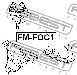Опора двигателя FM-FOC1 FM-FOC1 FEBEST