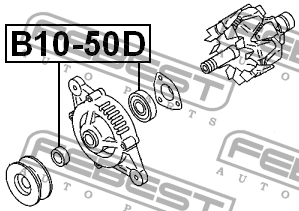 Подшипник генератора B10-50D B10-50D FEBEST