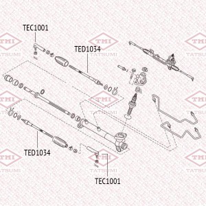Наконечник рулевой тяги L/R NISSAN X-Trail 00- TEC1001 TEC1001 TATSUMI