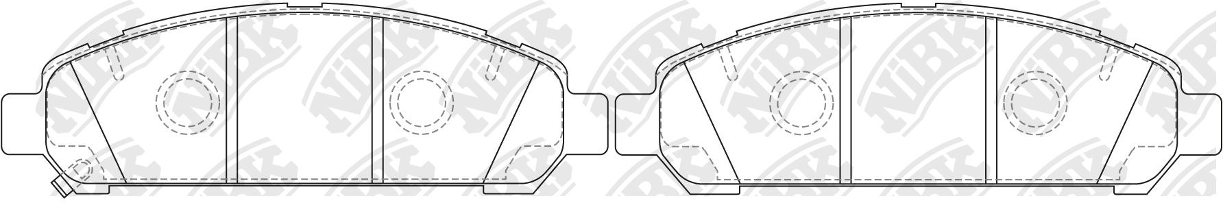 Колодки тормозные дисковые TO VENZA 2.7 2008 PN21003 PN21003 NIBK