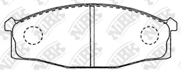 Колодки тормозные NISSAN передние (4шт.) NIBK PN2204 NIBK