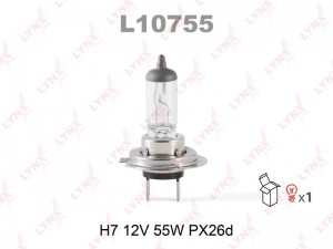 H7 12V 55W Стандартная/ PX26d L10755 LYNXAUTO
