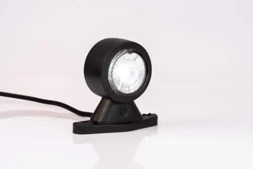 фонарь габаритный! рожок LED прямой, на кор. ножке, L=88мм, с кабелем, 12-36V\ FT009ALED FRISTOM