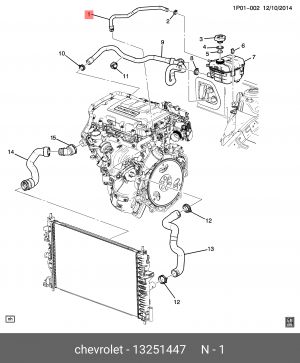 OPEL ASTRA J (2010>) 13251447 GENERAL MOTORS