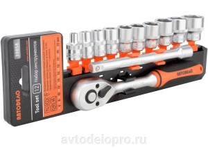 Набор головок торцевых 3/8" (12 предметов) "АвтоDело" 39858 AVTO DELO