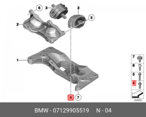 Болт Asa BMW 07 12 9 905 519 BMW