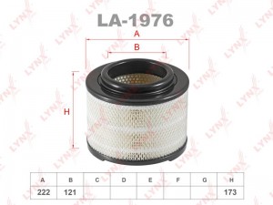 фильтр воздушный!\ Ford Ranger 05>, Mazda BT-50 2.5CD 06>, Toyota Hi-Lux 2.5D-3. LA-1976 LYNXAUTO