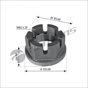 Гайка M 60x2/SW85 150Nm 300057 MANSONS