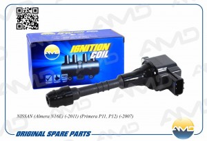 Катушка зажигания NISSAN Almera N16E, -2011, Primera P11, P12, -2007 AMDEL837 AMD.EL837 AMD