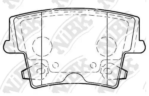 PN0422-NIBK колодки дисковые з.\ Chrysler 300C 2.7/3.5/5.7/6.1 V8 04> PN0422 NIBK