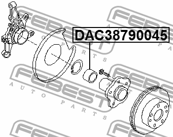 Подшипник ступицы задний NISSAN X-TRAIL T30 2000-2006 DAC38790045 DAC38790045 FEBEST