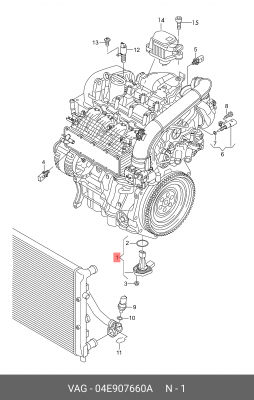 ДАТЧИК УРОВНЯ МАСЛА VAG 04E907660A 04E 907 660 A VAG