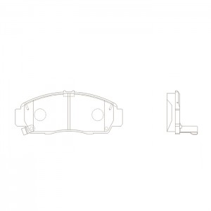 Колодки тормозные HONDA Accord 2008 ~ 2013 / Avancier 1999 ~ 2003 / BR-V 2016 ~  GK0345 CTR