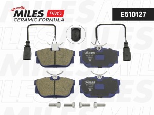 Колодки тормозные задние (2 датчика) (Смесь CERAMIC серия PRO) VOLKSWAGEN T4 96/ E510127 MILES