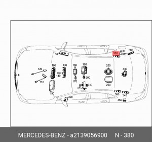 2139056900 ANTENNA AMPLIFIER A2139056900 MERCEDES BENZ