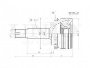 ШРУС внешний CVJ-20083 UNIO