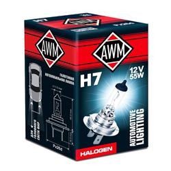 Лампа галогенная H7 12V 55W "AWM" 410300004 AWM