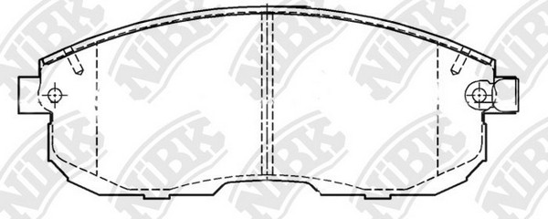 Колодки передние (NISSAN JUKE F15, TEANA I-II, MAXIMA J30, A32, TIIDA, SUZUKI SX PN2201 NIBK