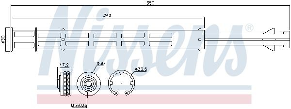 MSD358=GR931411=8FT 351 198-461 [6398350547] !осушитель конд.\ MB Vito/Viano all 95358 NISSENS