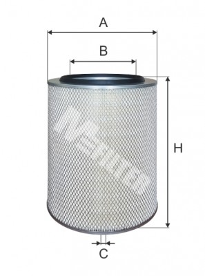 фильтр воздушный ! H420 D282 d180/16 \MAN, RVI, Iveco, IKARUS A200 MFILTER AUTOMOTIVE FILTERS