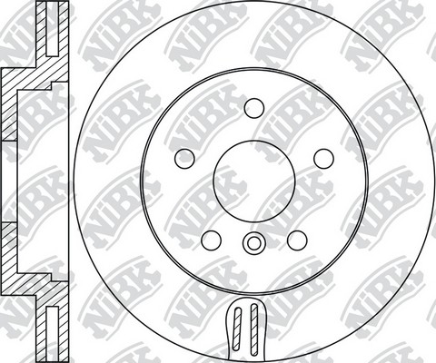 Диск тормозной BMW X5 (E70,F15) передний (1шт.) NIBK RN1718 NIBK