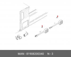 Стопорная шайба 5-22-X12CRNI177 81908200340 MAN