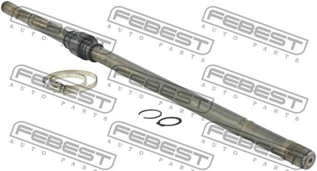 Полуось правая (без шарниров) MITSUBISHI GALANT 03-12 0412-DJRH 0412DJRH FEBEST