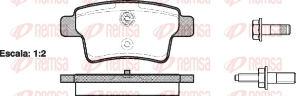 1241 00 FDB1973 [425371] !колодки дисковые з.\ Citroen C4 Picasso 1.8/2.0 16V/1. 124100 REMSA